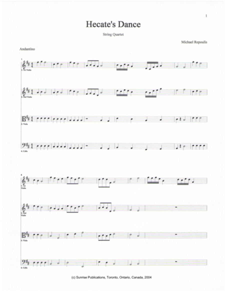 Hecate's Dance String Trio scores gallery preview page 1