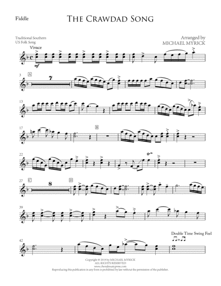 The Crawdad Song (Fiddle Sheet Music) image number null