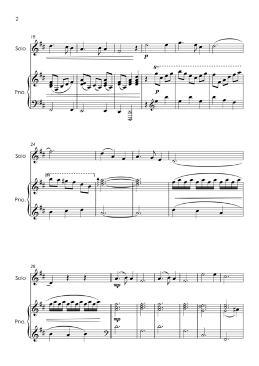 Silent Night for violin solo - with FREE BACKING TRACK and piano accompaniment to play along Violin Solo scores gallery preview page 5