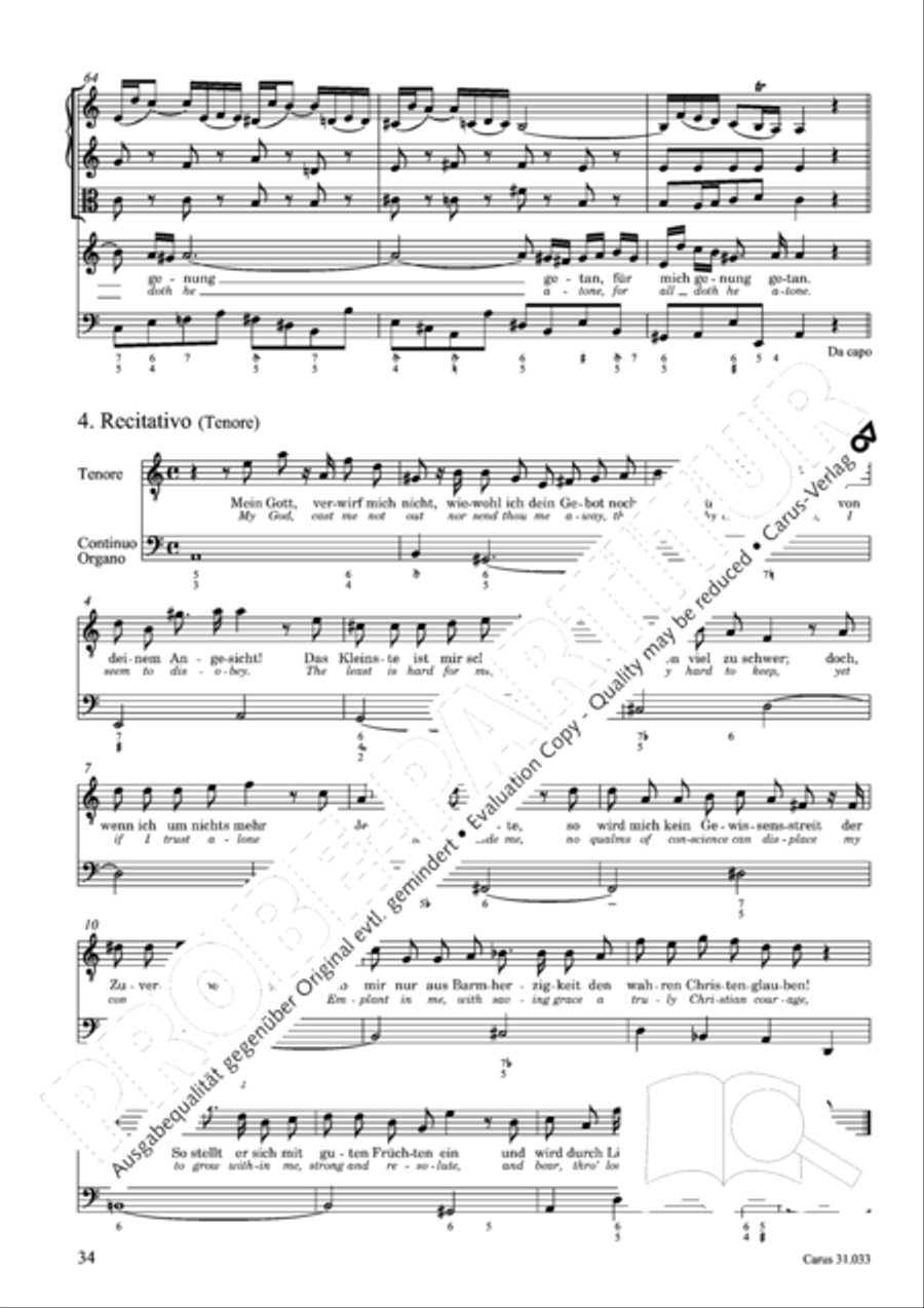 Lord Jesus Christ, in thee alone (Allein zu dir, Herr Jesu Christ) ATB scores gallery preview page 35