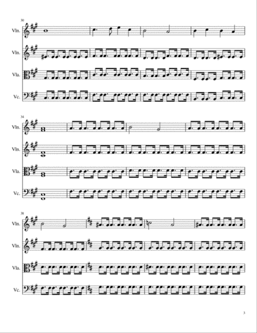 In the Bleak Mid Winter In the Bleak Mid Winter String Trio scores gallery preview page 3