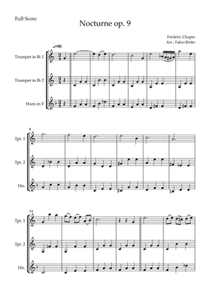 Book cover for Nocturne Op.9 No. 2 (Frédéric Chopin) for Brass Trio