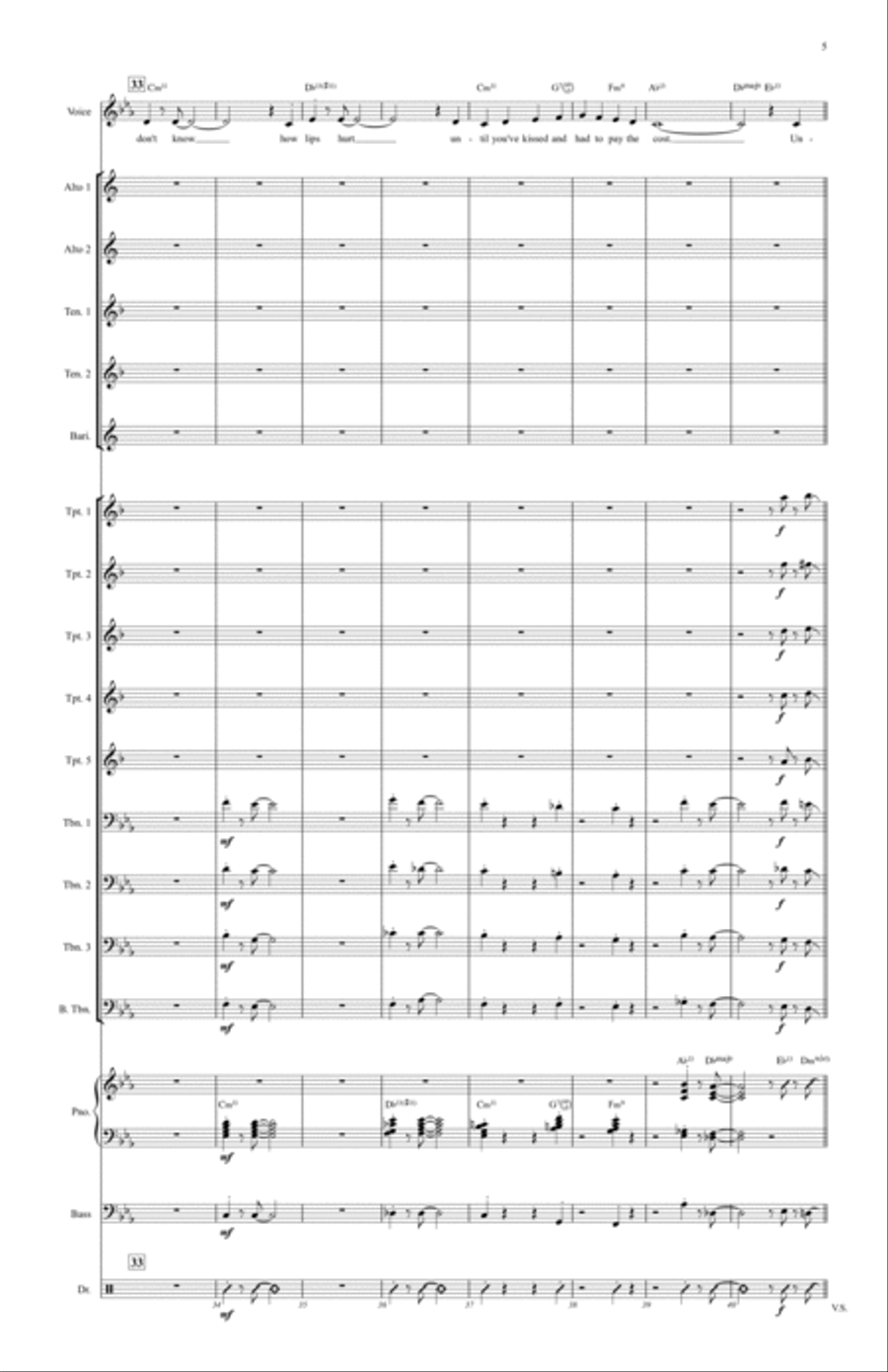 You Don't Know What Love Is Jazz Ensemble scores gallery preview page 5