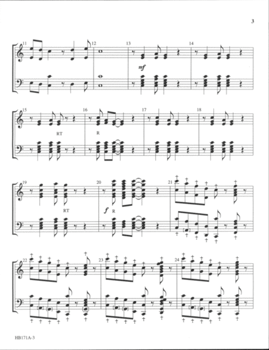 Ev'ry Time I Feel the Spirit - handbell part 5-Octaves scores gallery preview page 3