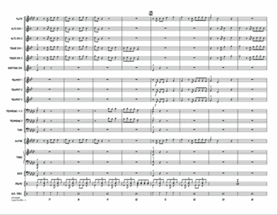 Cupid Shuffle - Conductor Score (Full Score) Jazz Ensemble scores gallery preview page 4