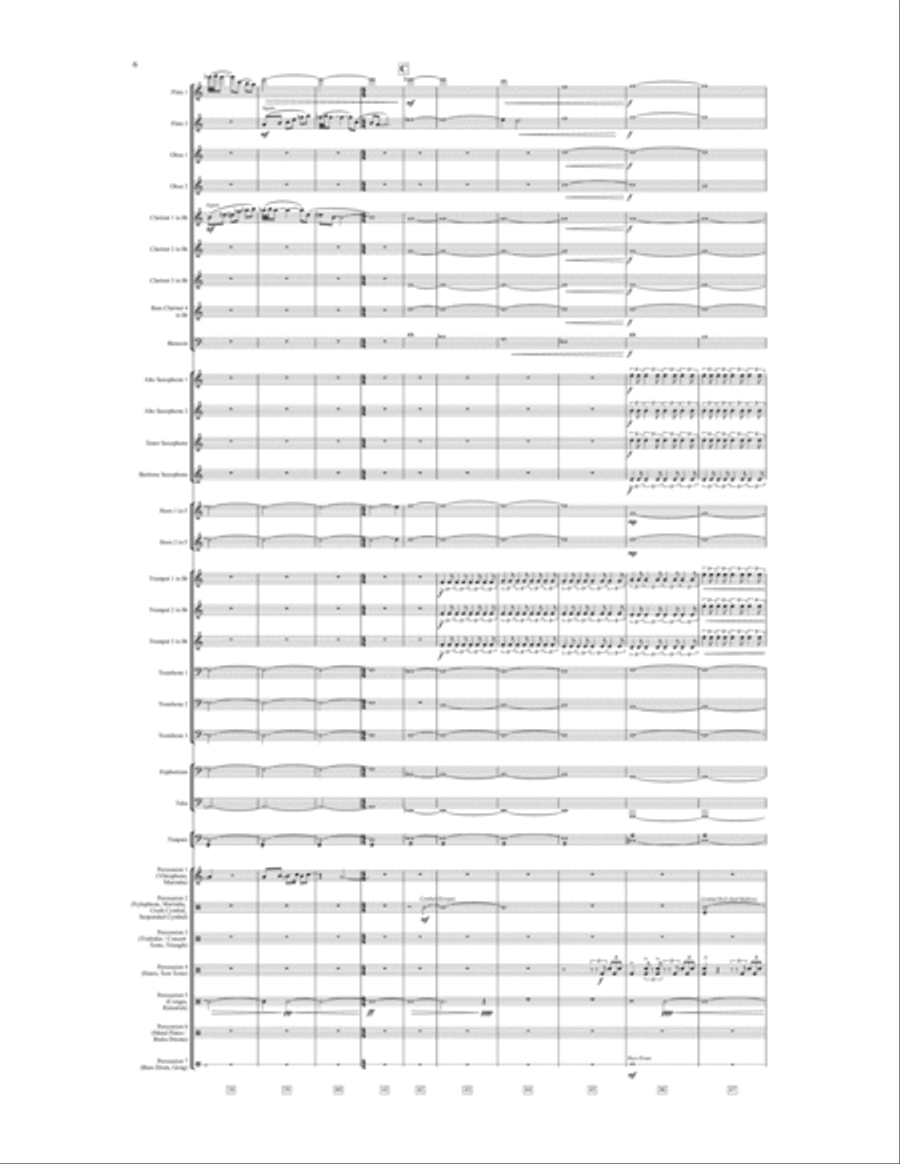 In The Name Of Pele (for Symphonic Band) Concert Band scores gallery preview page 6