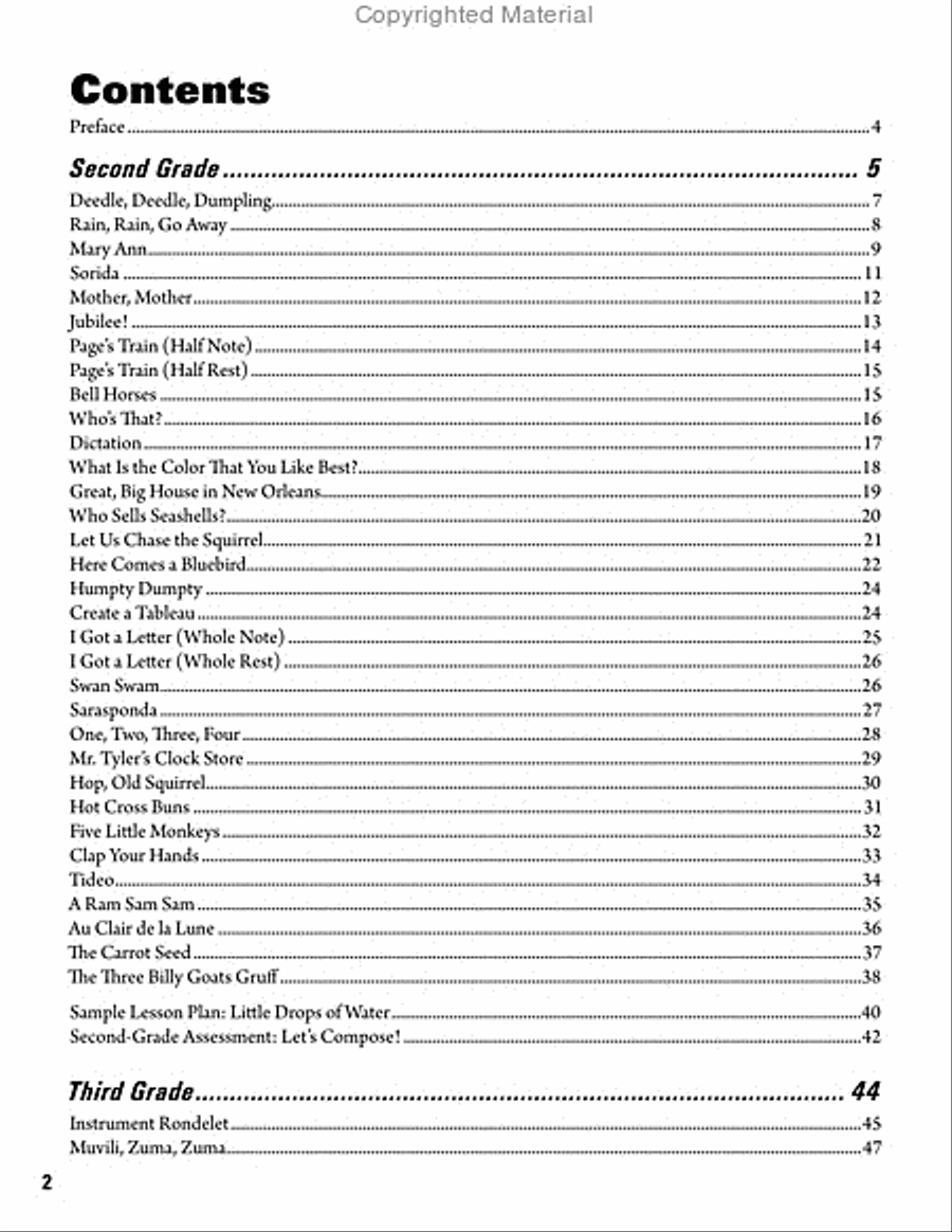 What to Teach When - Grades 2-3 CD scores gallery preview page 2