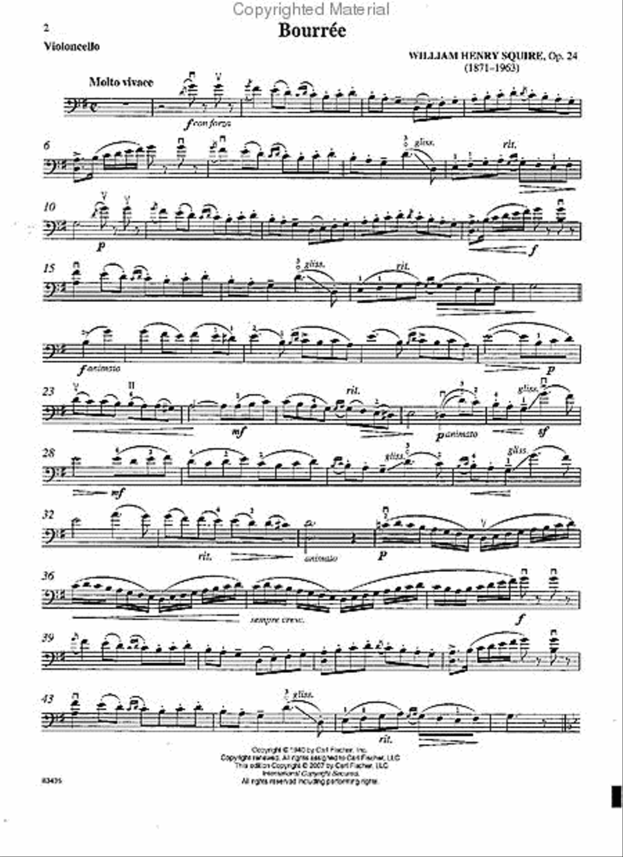 Bourrée Piano scores gallery preview page 2