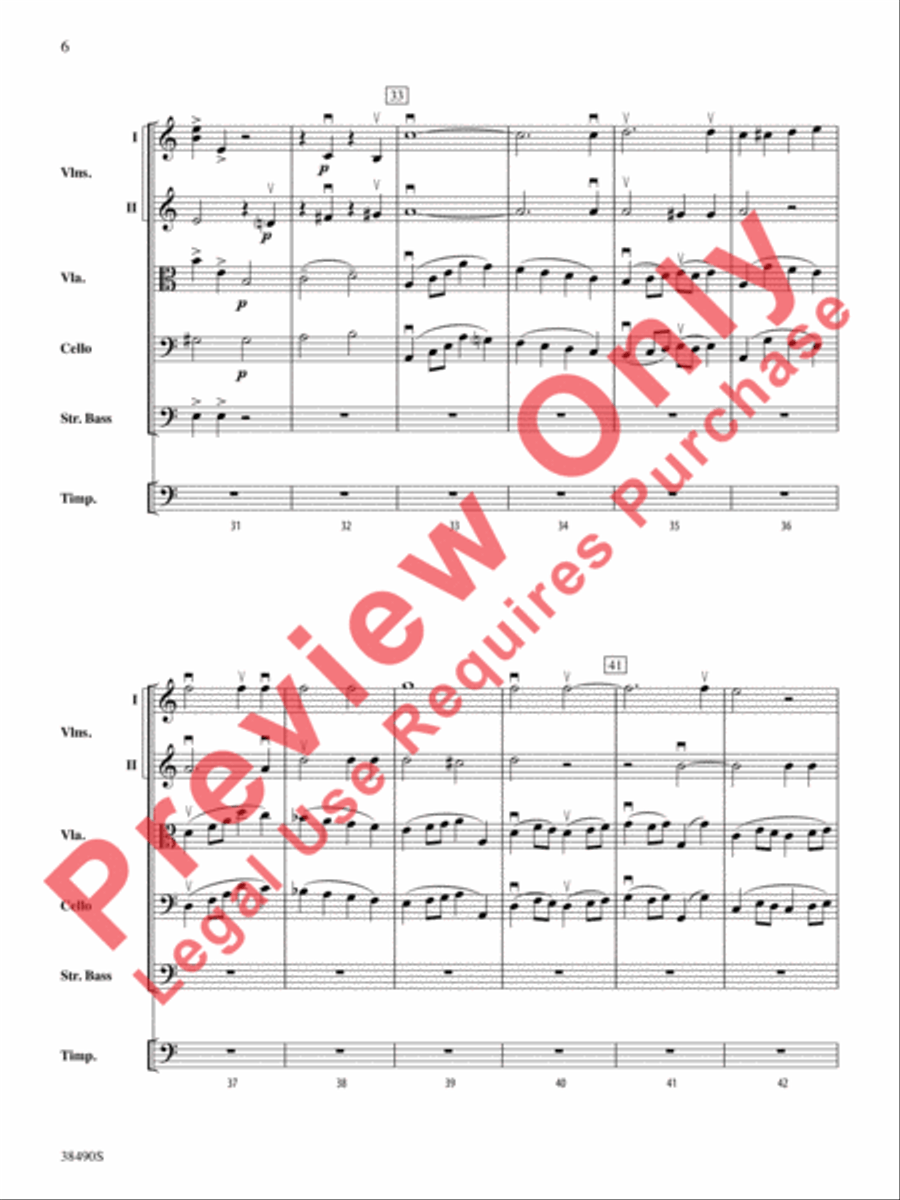 Two Selections from Mozart's Requiem Mass String Orchestra scores gallery preview page 7