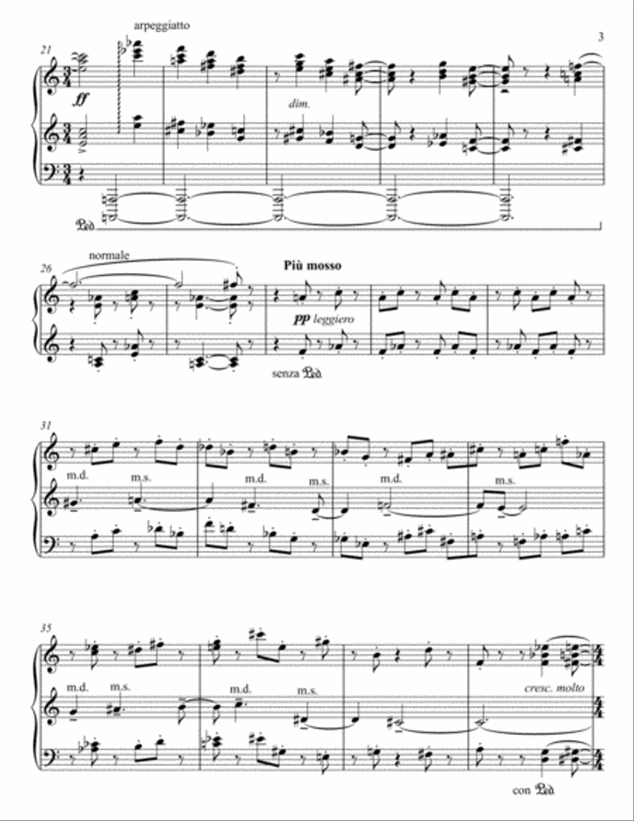 Sonatina for piano Sonatina for piano Piano Solo scores gallery preview page 3