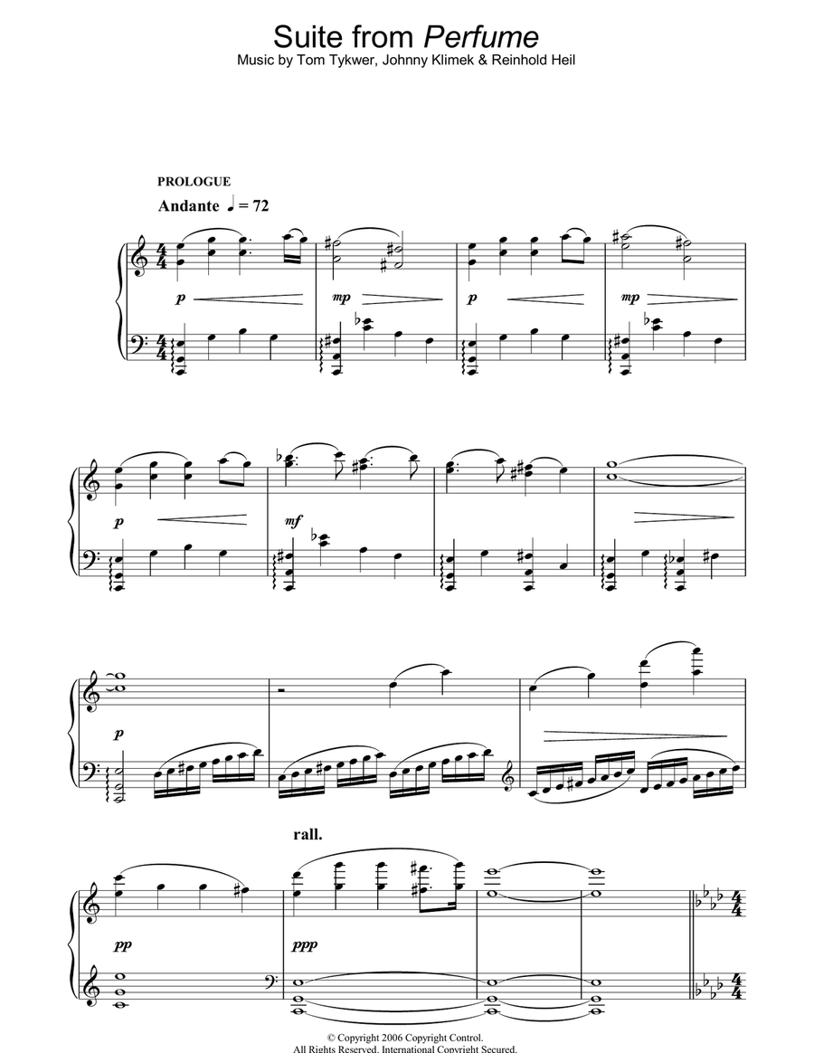 Suite (from Perfume) Piano Solo scores gallery preview page 1