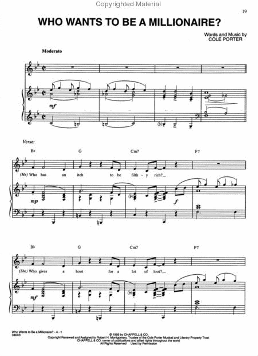 High Society High Society Piano, Vocal, Guitar scores gallery preview page 2
