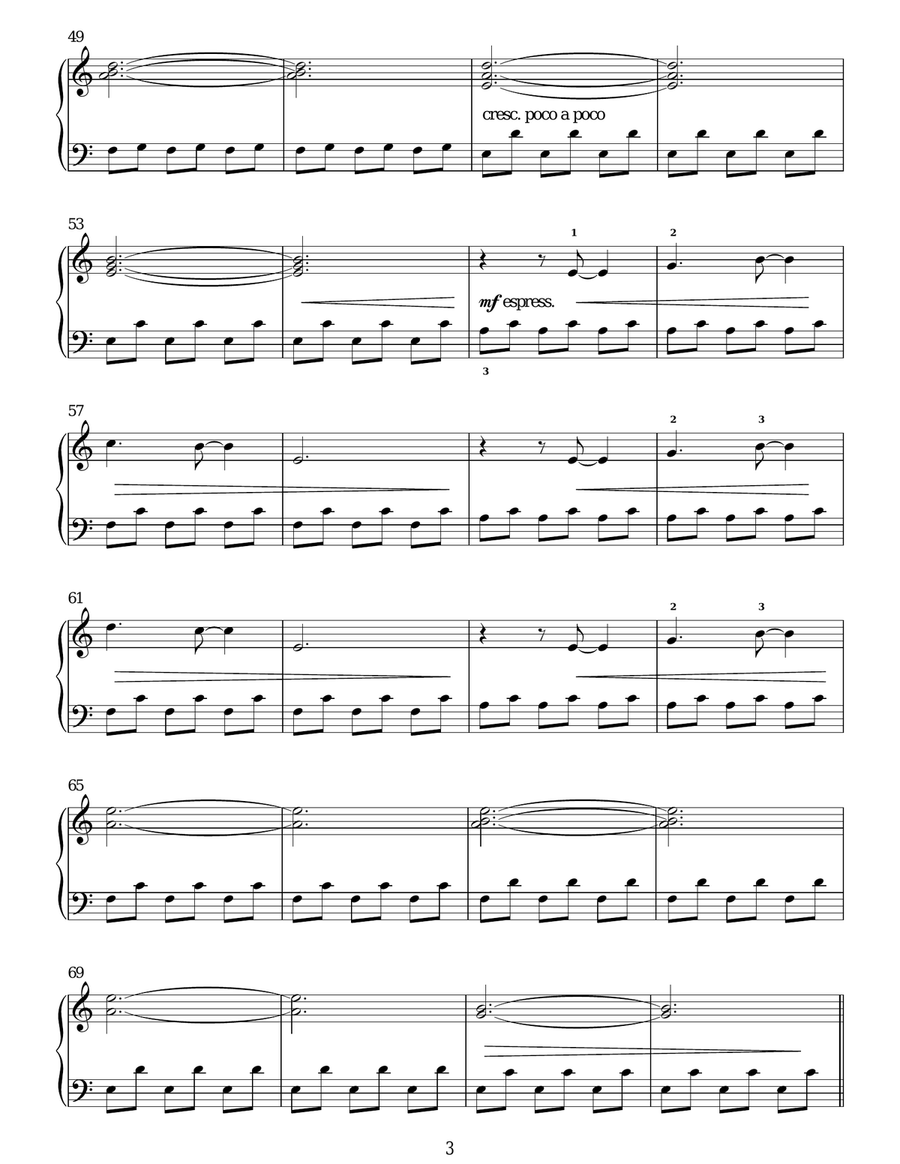 Preparation Easy Piano scores gallery preview page 3