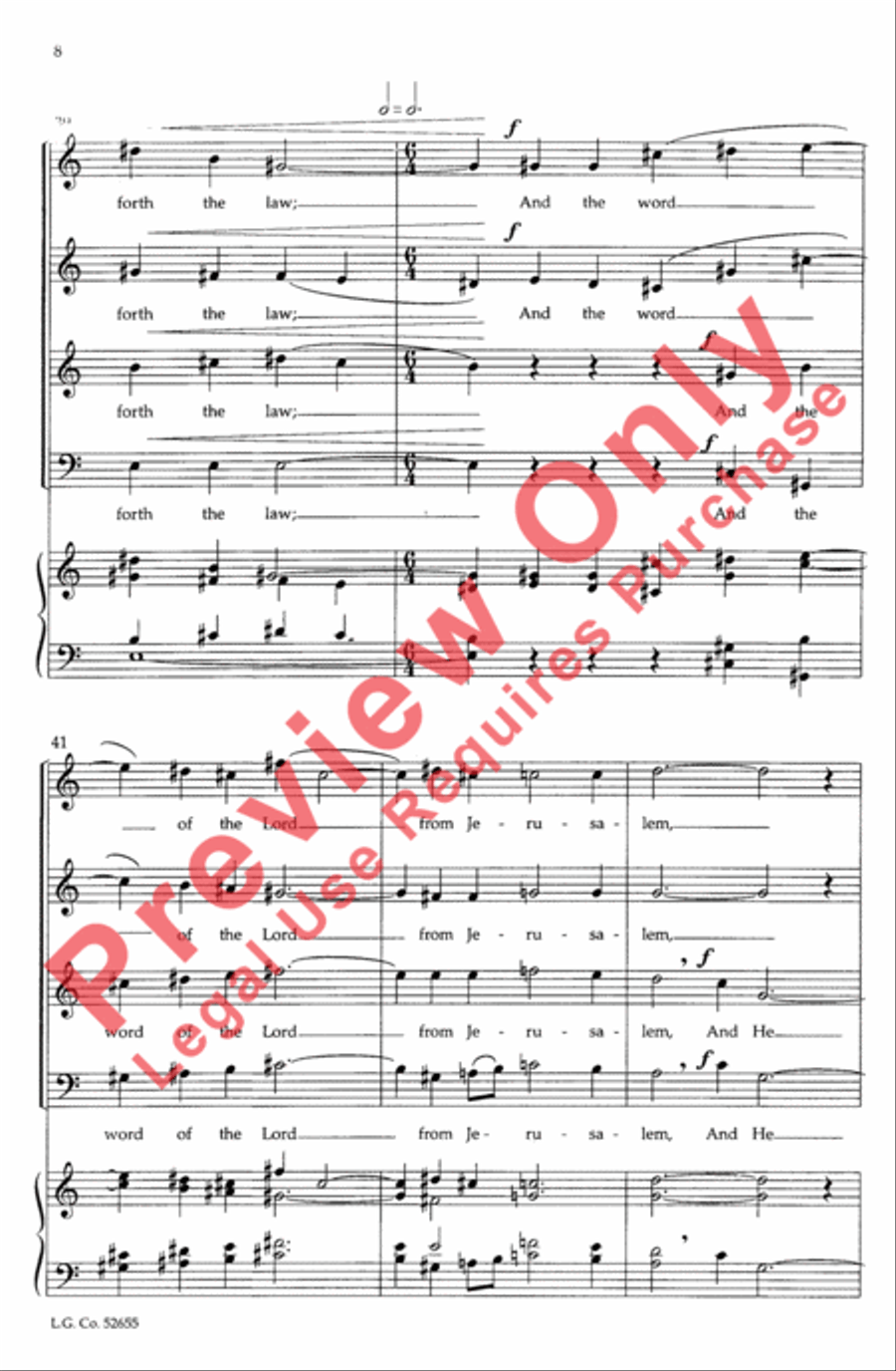 A Prophecy of Peace A Prophecy of Peace 4-Part scores gallery preview page 8