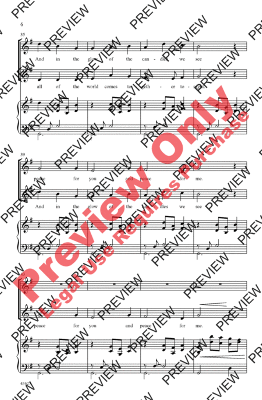 Candlelight Canon 2-Part scores gallery preview page 5