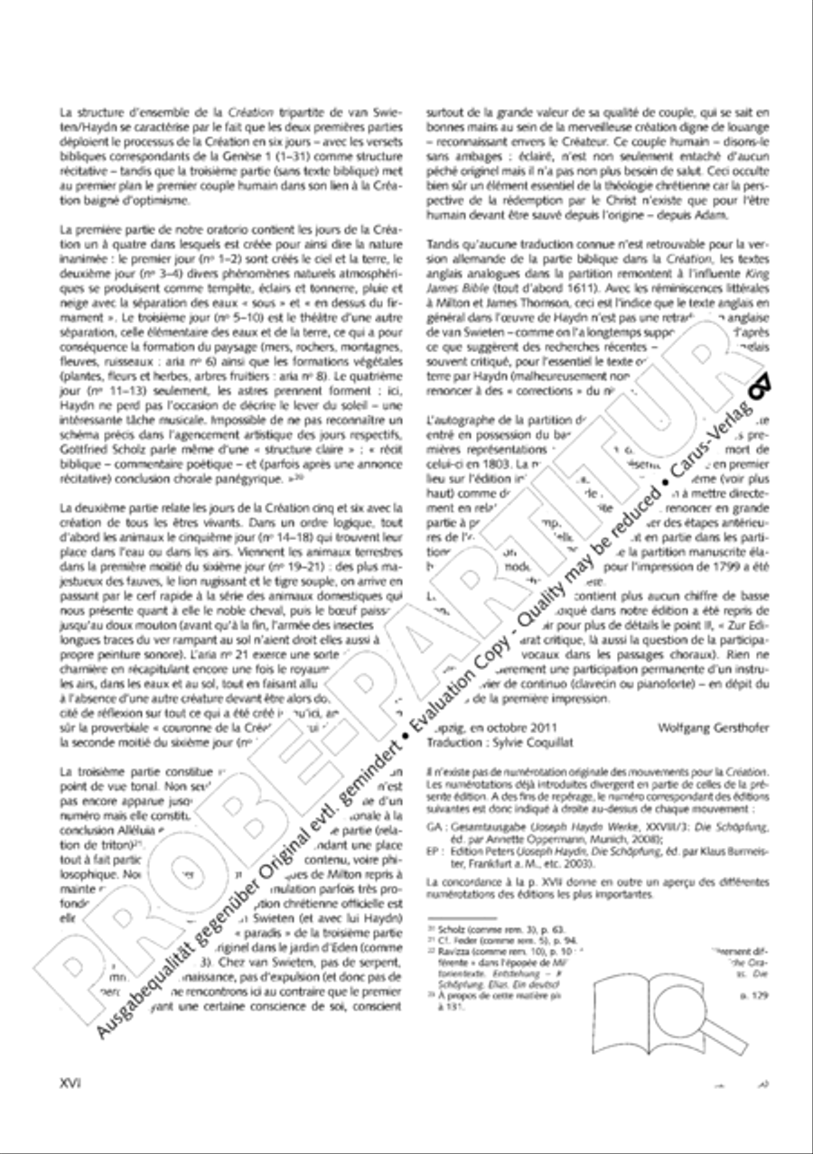 The Creation (Die Schopfung) 4-Part scores gallery preview page 18