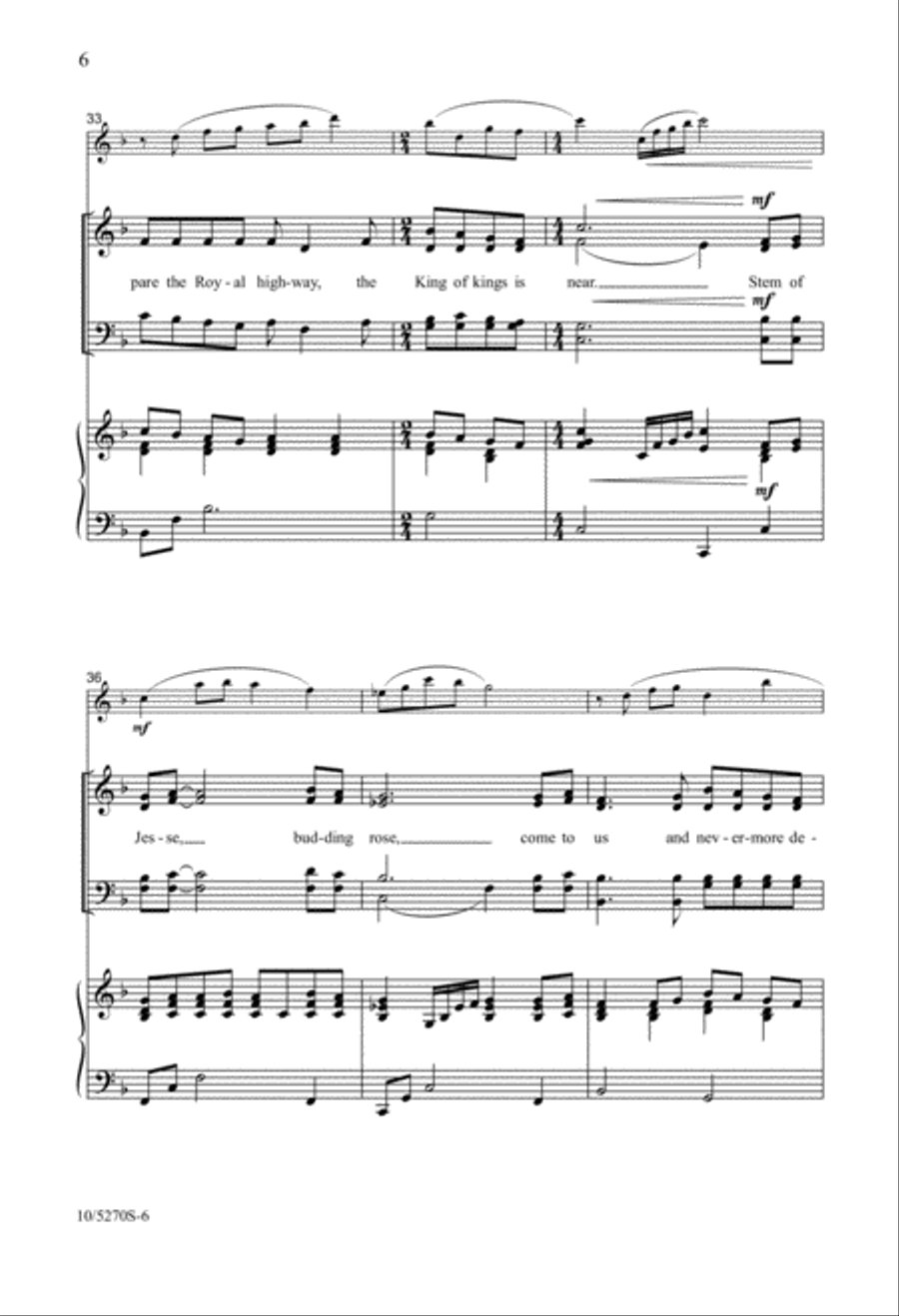 Advent Calls 4-Part scores gallery preview page 6