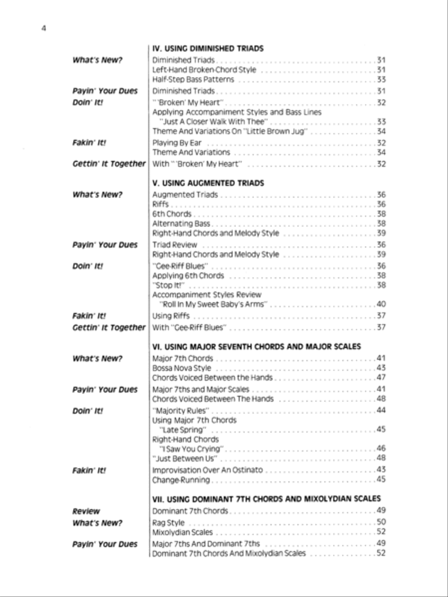 Lead Lines and Chord Changes Piano Solo scores gallery preview page 3