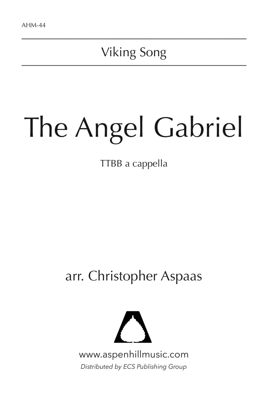 The Angel Gabriel TTBB scores gallery preview page 1