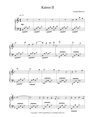 Kairos II by Joseph Burrows - Piano Solo