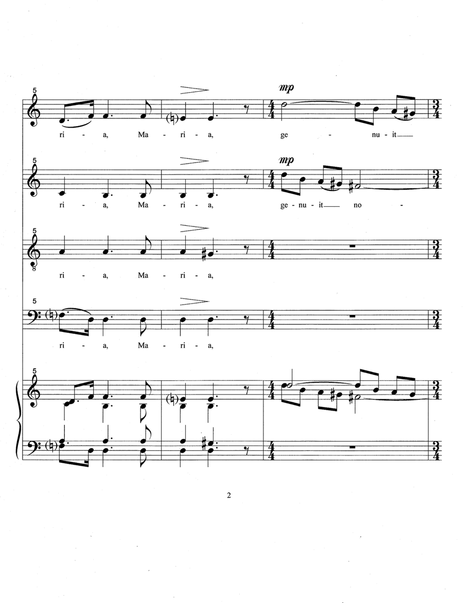 Motetti de la Corona (2020) 4-Part scores gallery preview page 4