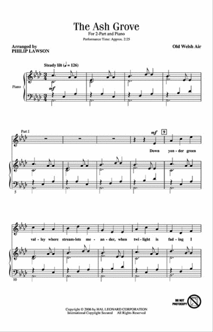 The Ash Grove The Ash Grove 2-Part scores gallery preview page 2