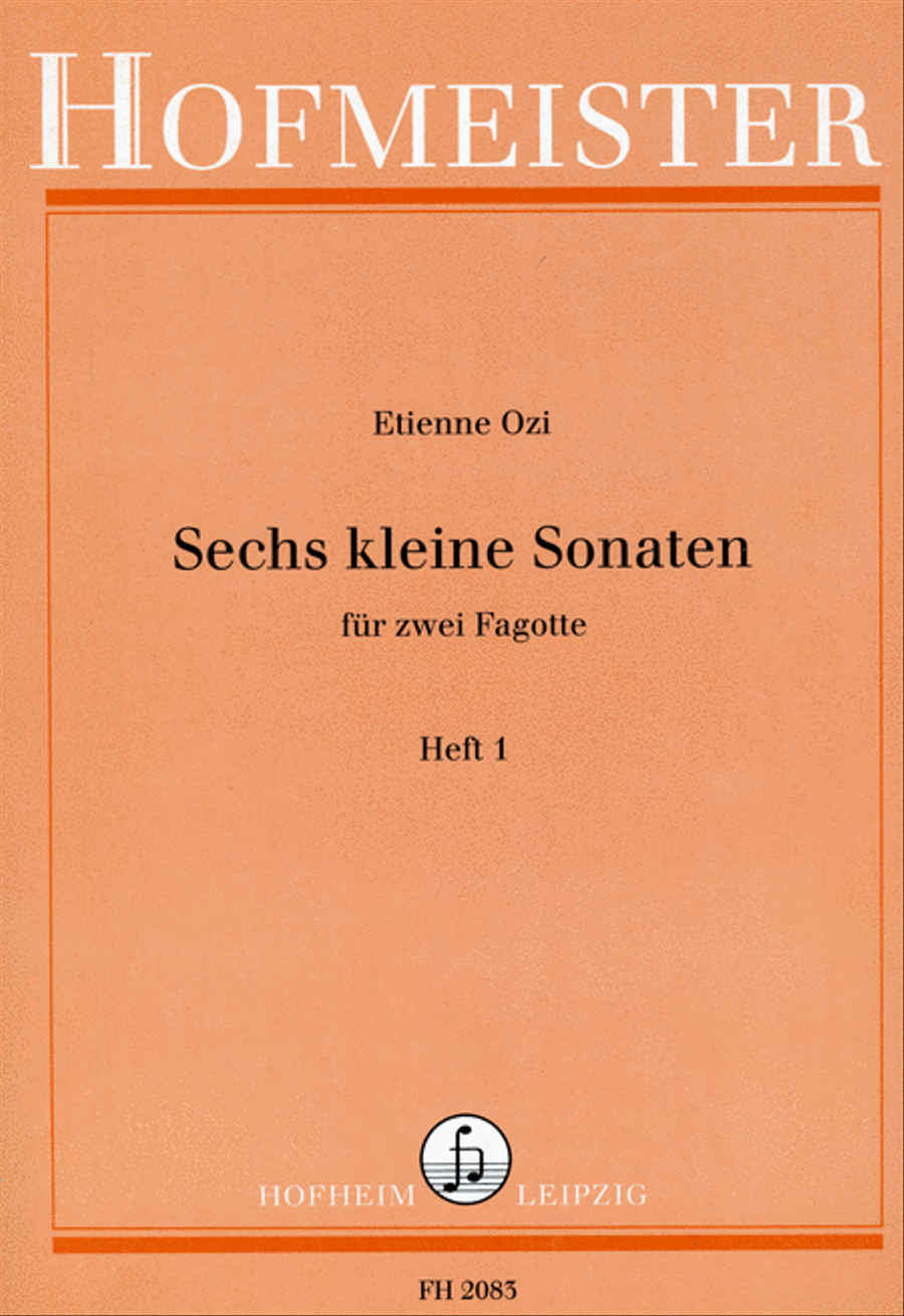Sechs kleine Sonaten, Heft 1 Bassoon scores gallery preview page 1