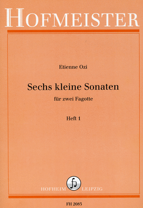 Sechs kleine Sonaten, Heft 1