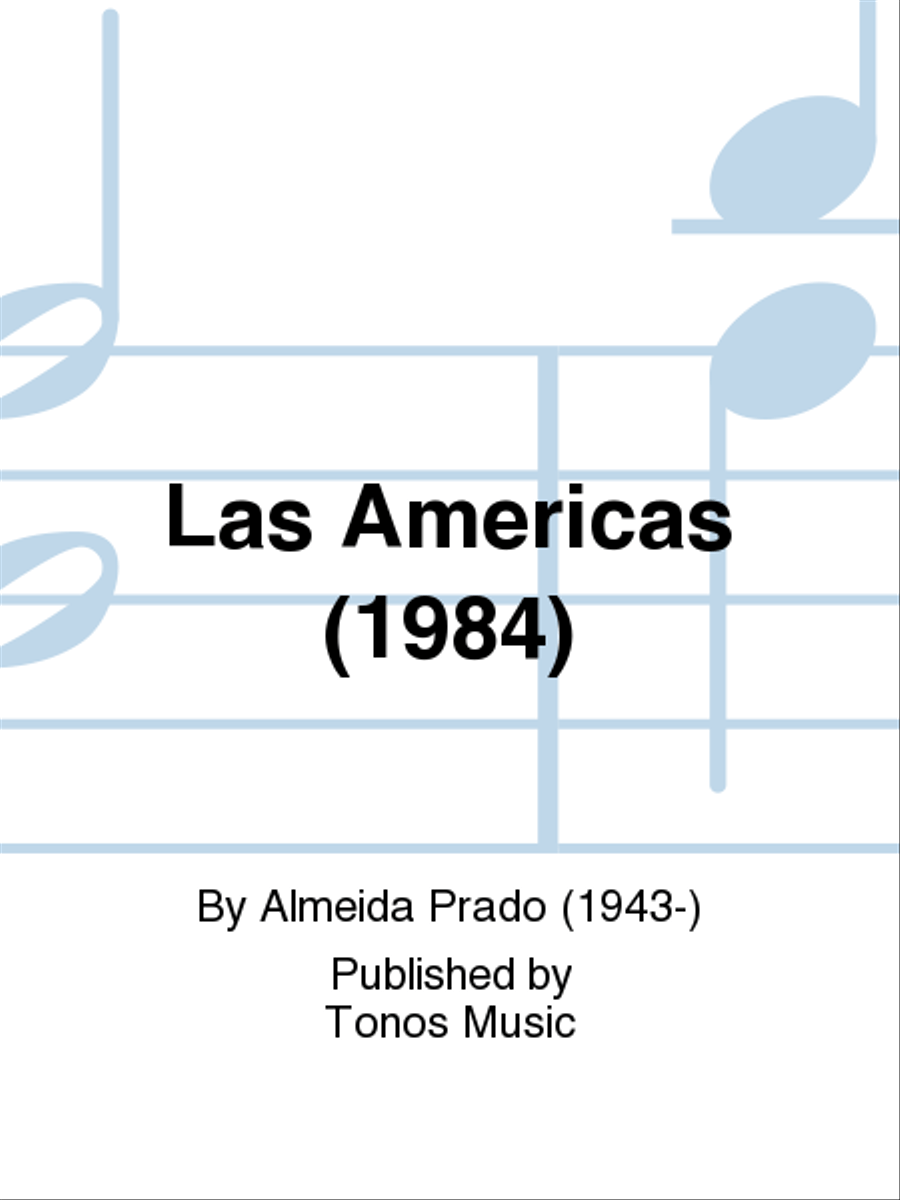 Las Americas (1984) Las Americas (1984) Piano Solo scores gallery preview page 1