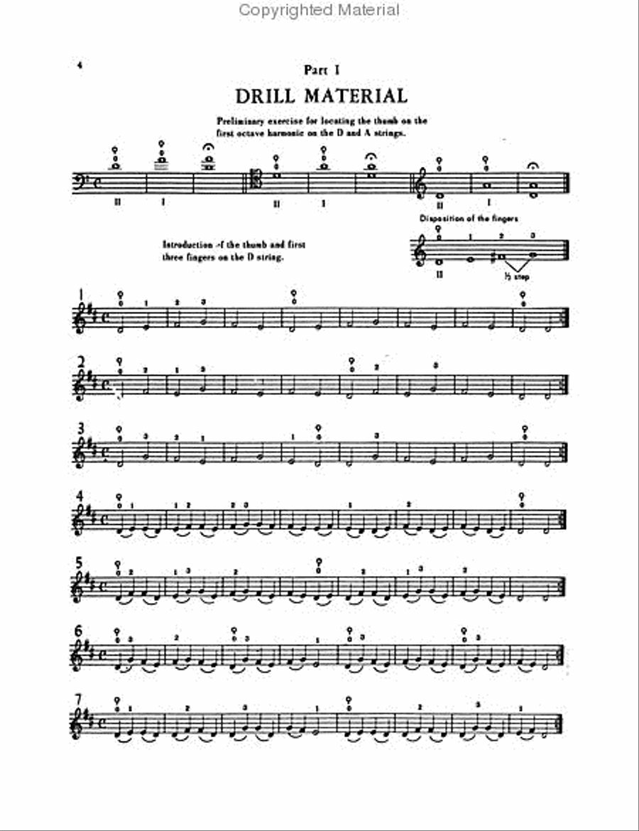 Basic Thumb Position Studies for the Young Cellist Cello scores gallery preview page 2