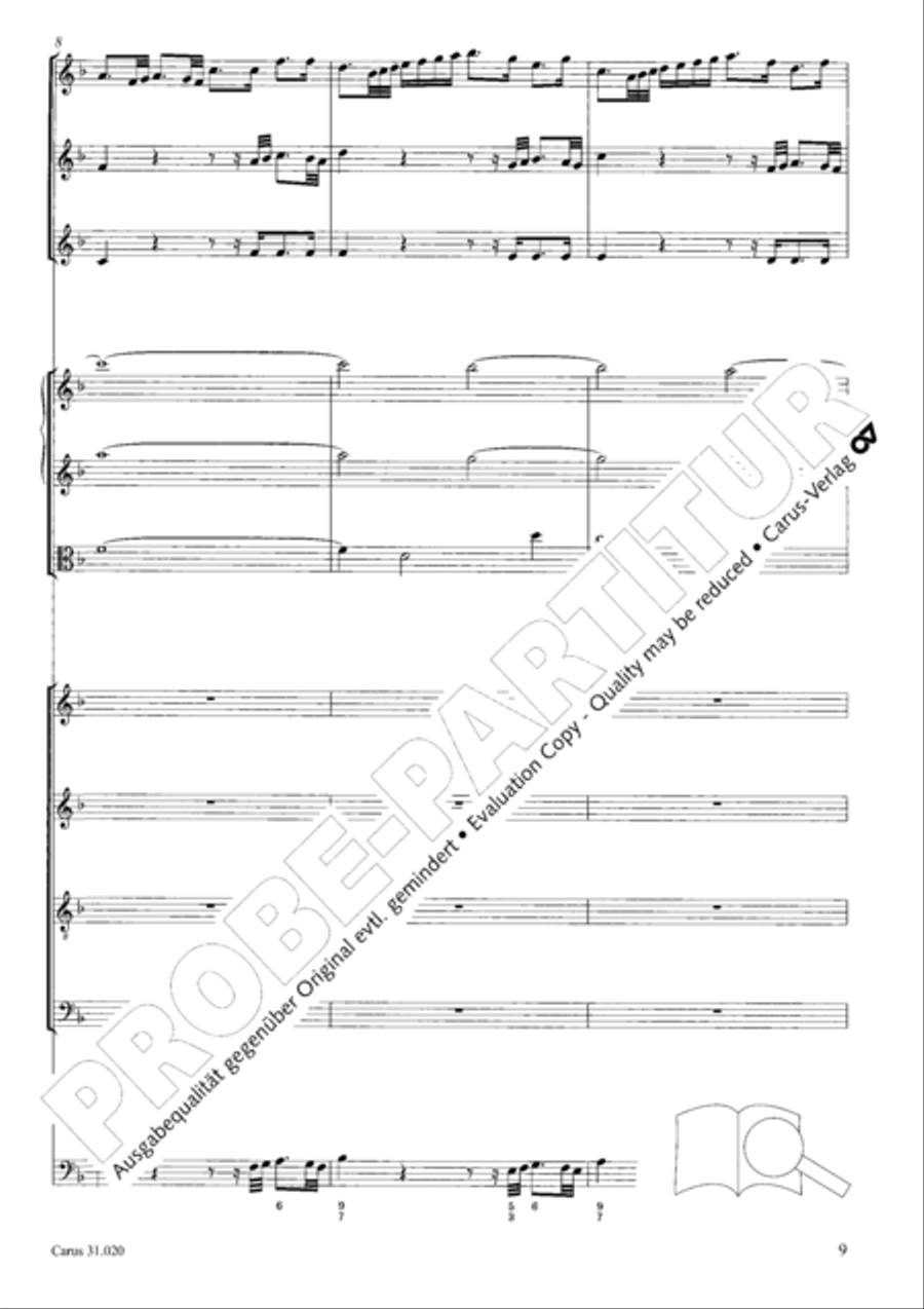 Eternity, thou thundrous word (O Ewigkeit, du Donnerwort) ATB scores gallery preview page 10