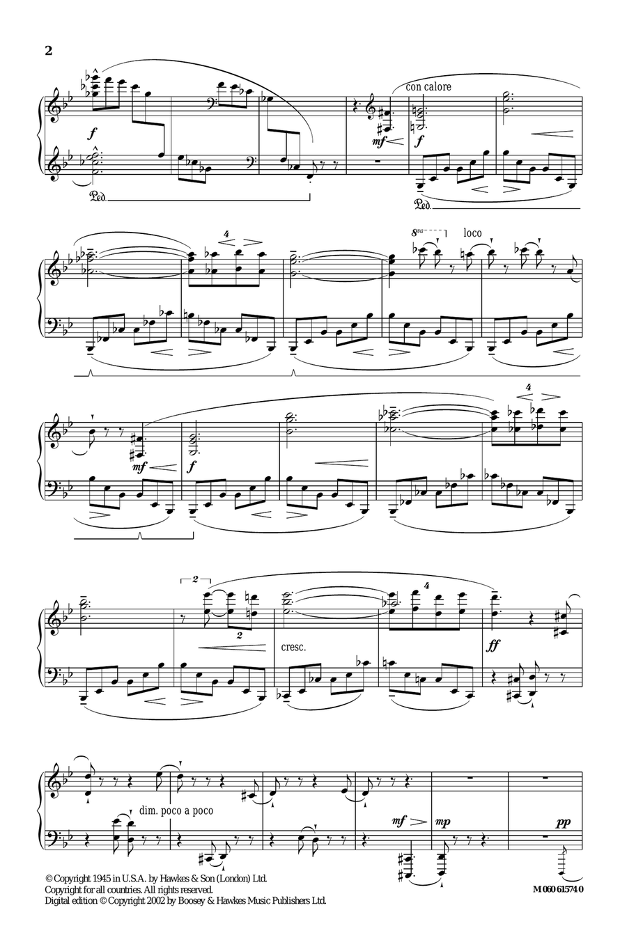 Five Bagatelles (III) Piano Solo scores gallery preview page 2