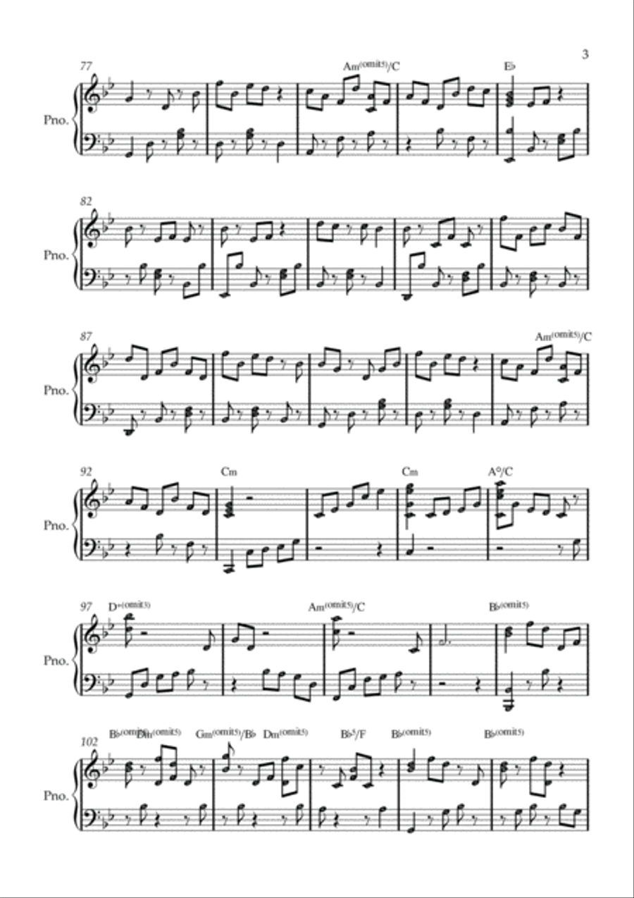 A Thousand Years Easy Piano scores gallery preview page 3