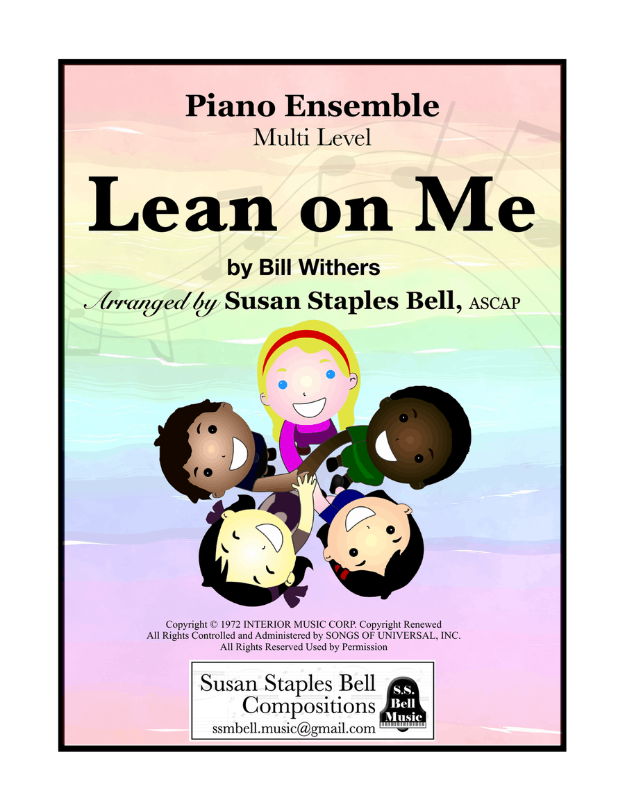 Lean On Me Piano Method scores gallery preview page 1