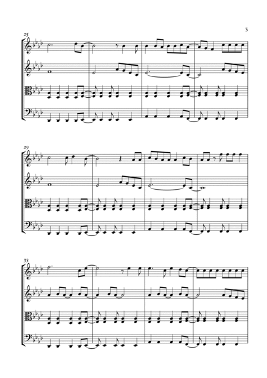 Viva La Vida String Quartet scores gallery preview page 4