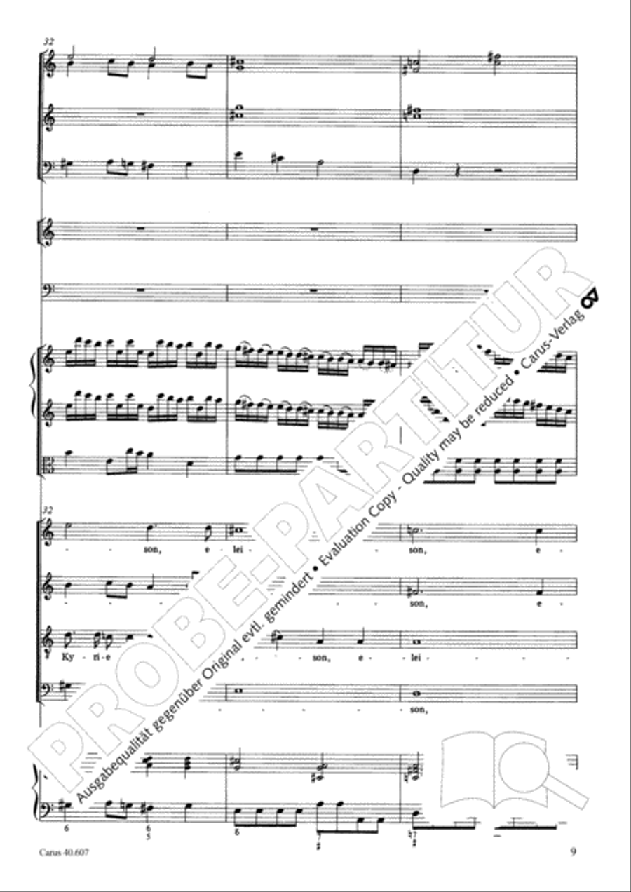 Mass in time of war (Missa in tempore belli) 4-Part scores gallery preview page 20