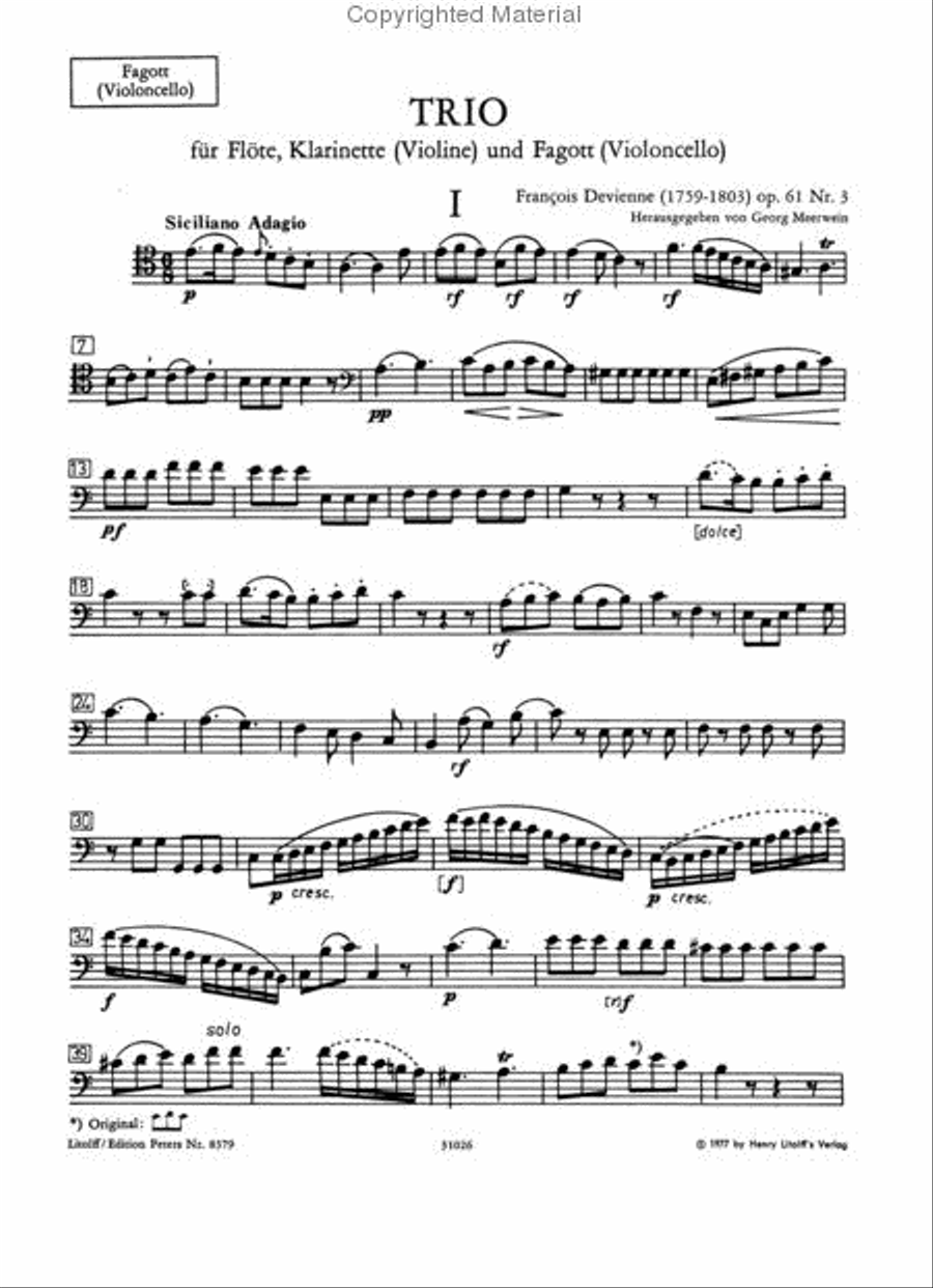 Trio Trio Bassoon scores gallery preview page 2