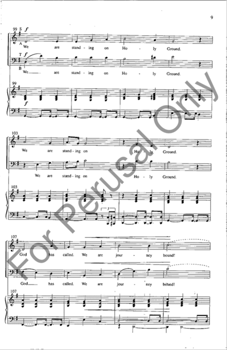 Standing On Holy Ground 4-Part scores gallery preview page 8