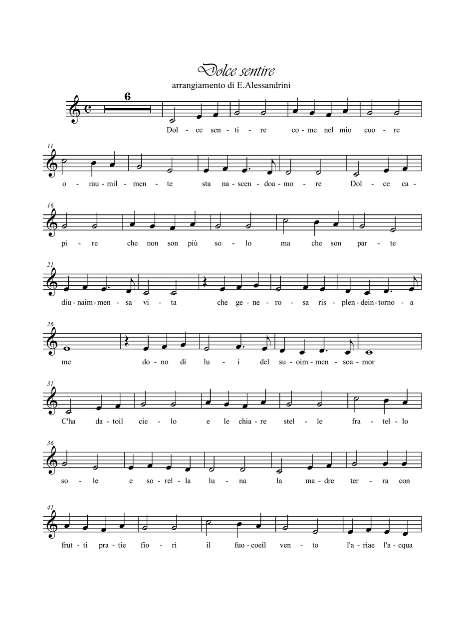 Fratello sole e sorella luna. Voice and piano Piano, Vocal scores gallery preview page 5