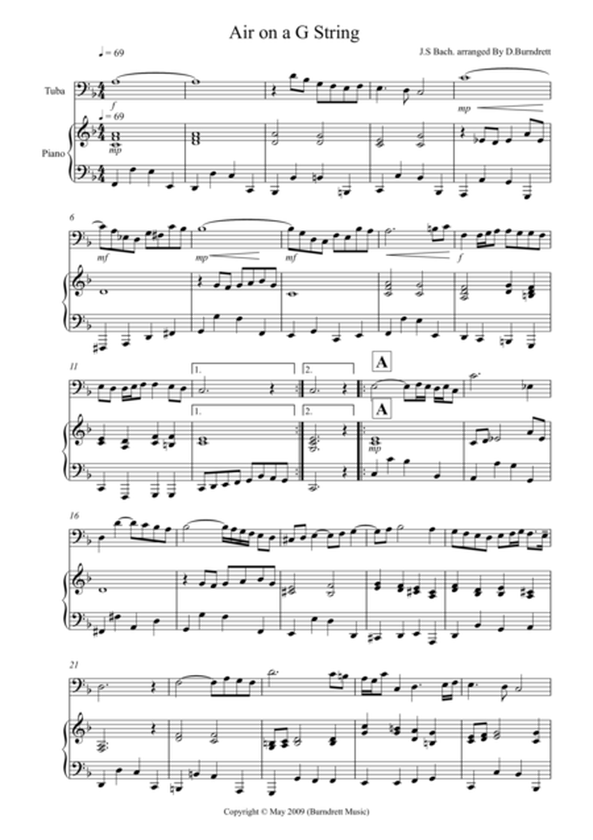 Air on a G String for Tuba and Piano image number null