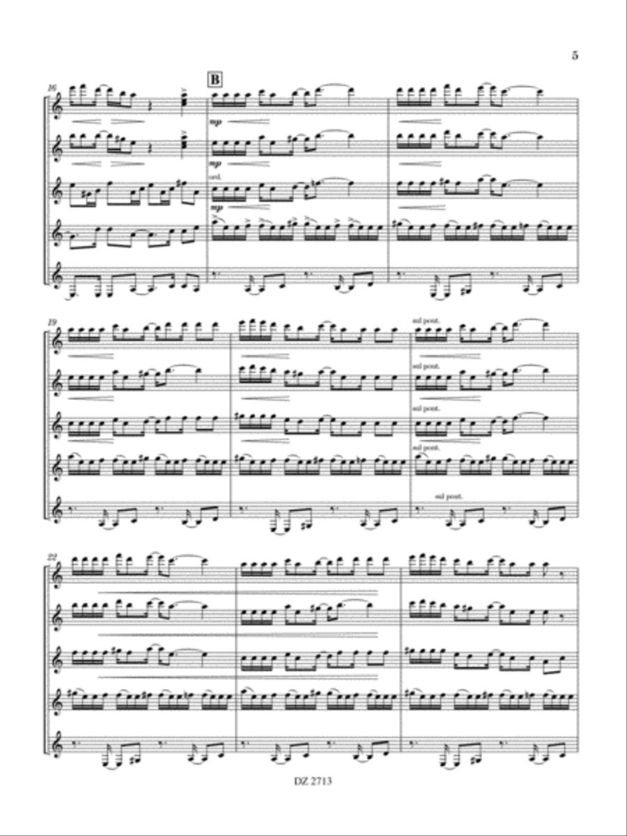 Winter Salsa Winter Salsa Guitar Ensemble scores gallery preview page 5