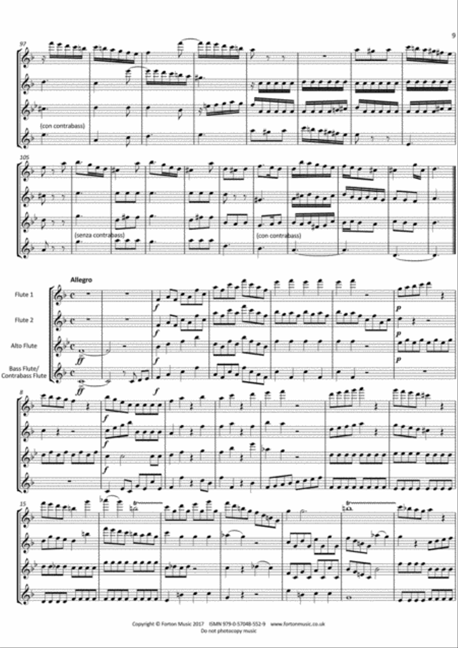 Sinfonia I Flute scores gallery preview page 4