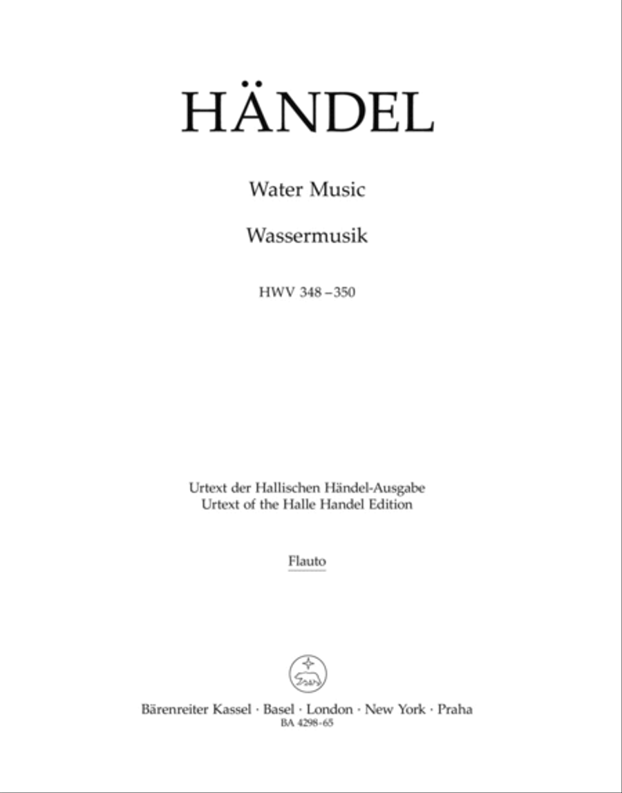 Water Music HWV 348-350 Bassoon scores gallery preview page 1