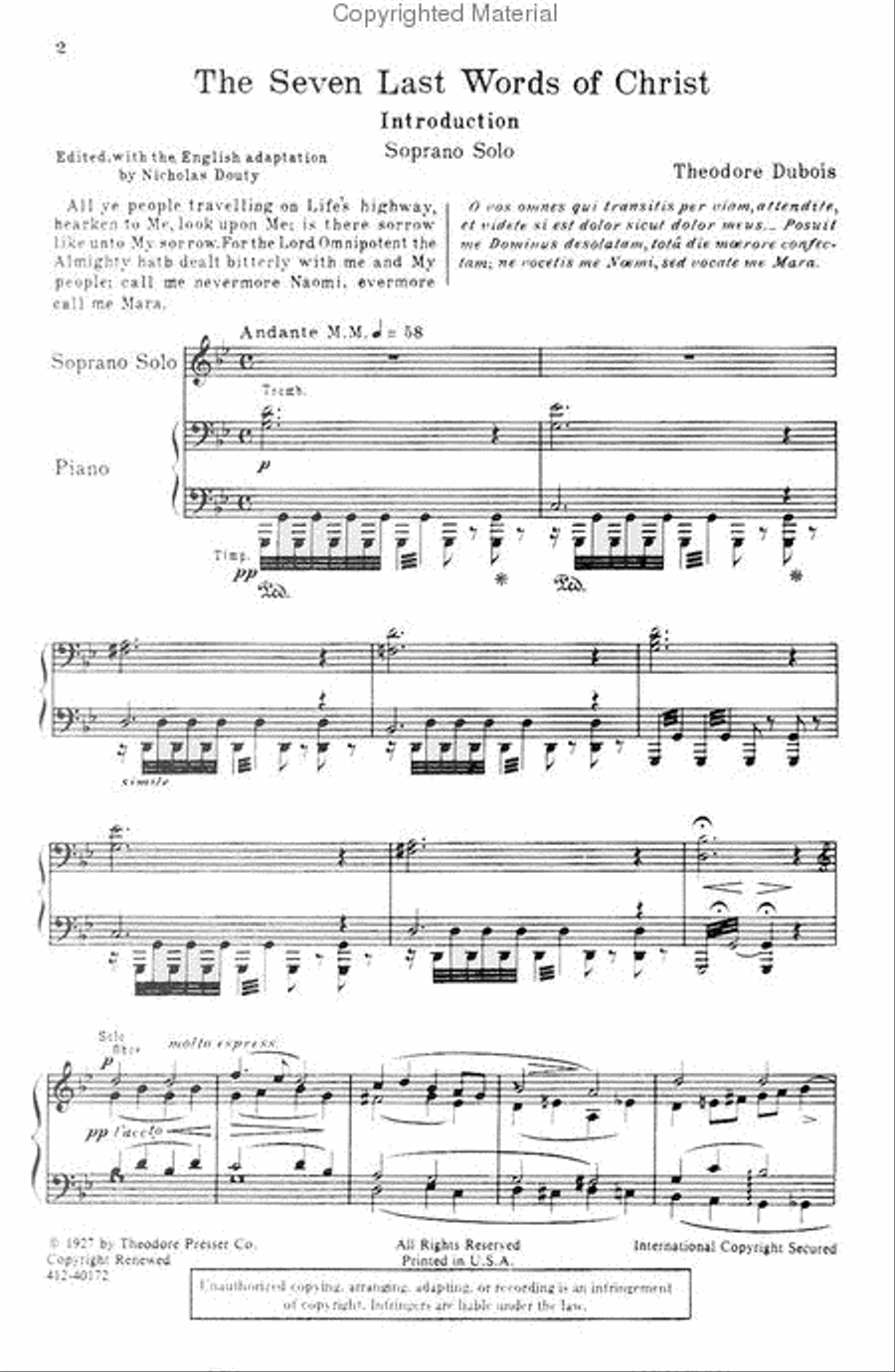 The Seven Last Words Of Christ Choir scores gallery preview page 2