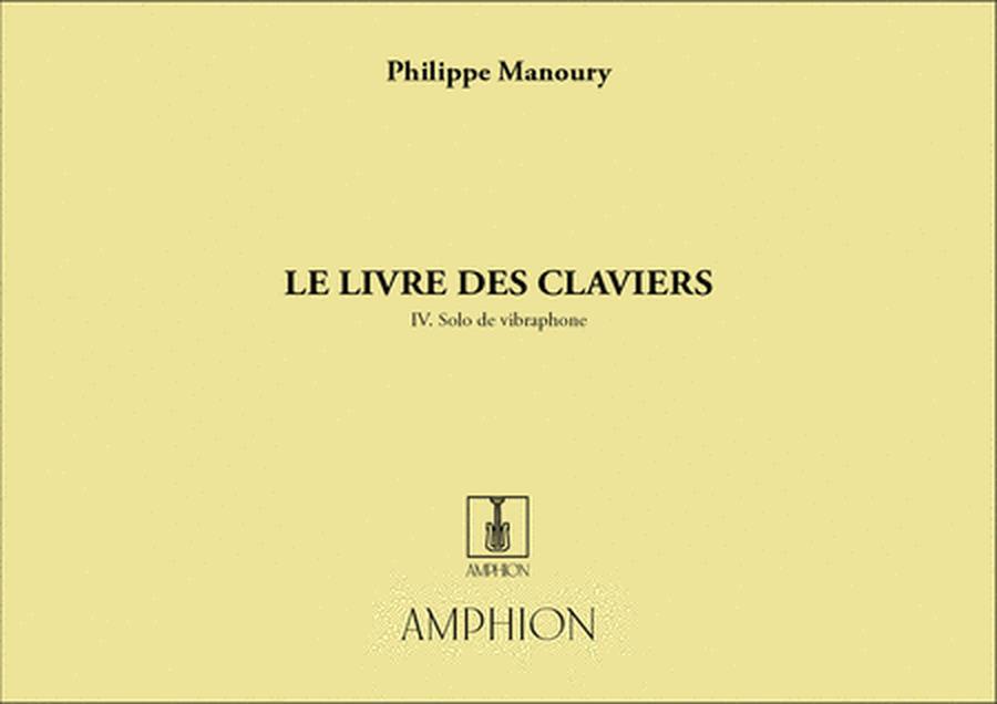 Livre Des Claviers Vibraphone