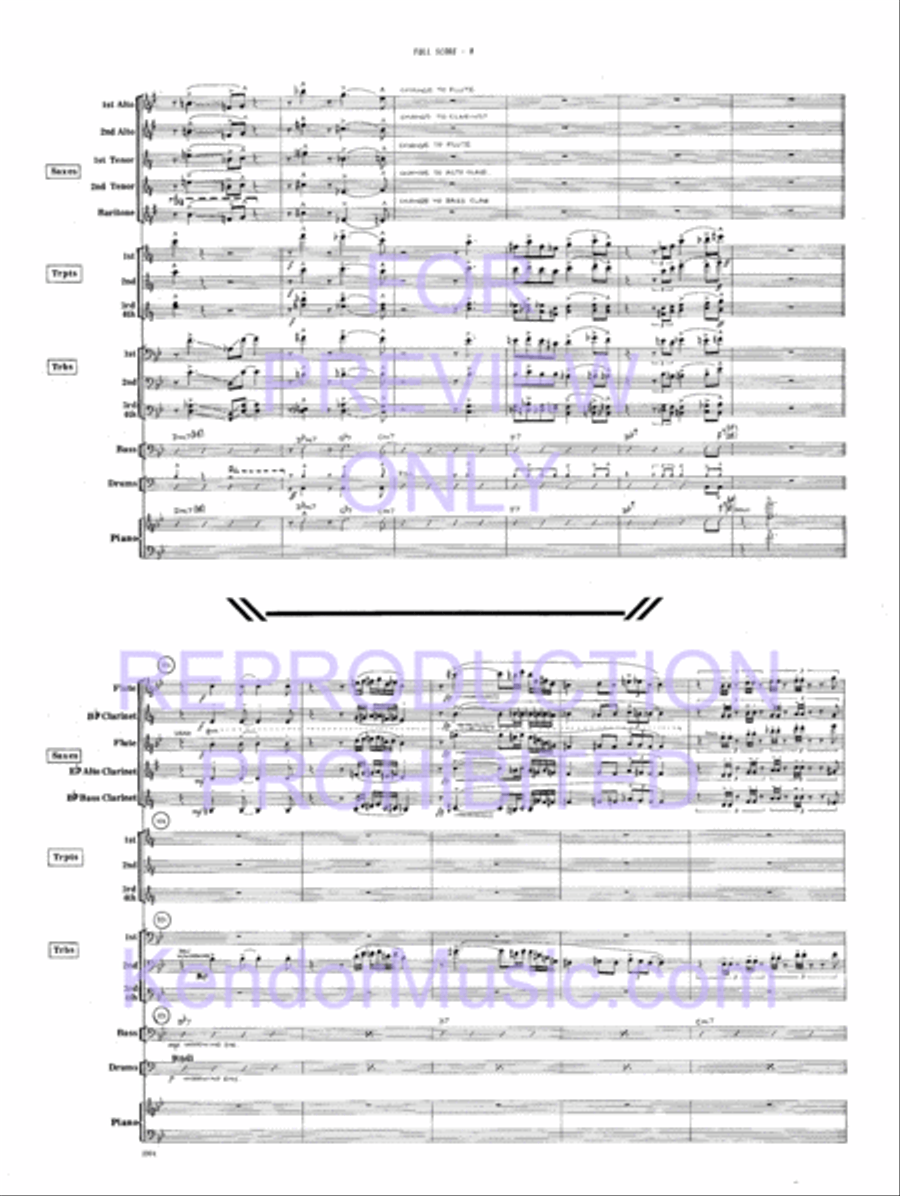Road Time Shuffle Jazz Ensemble scores gallery preview page 11