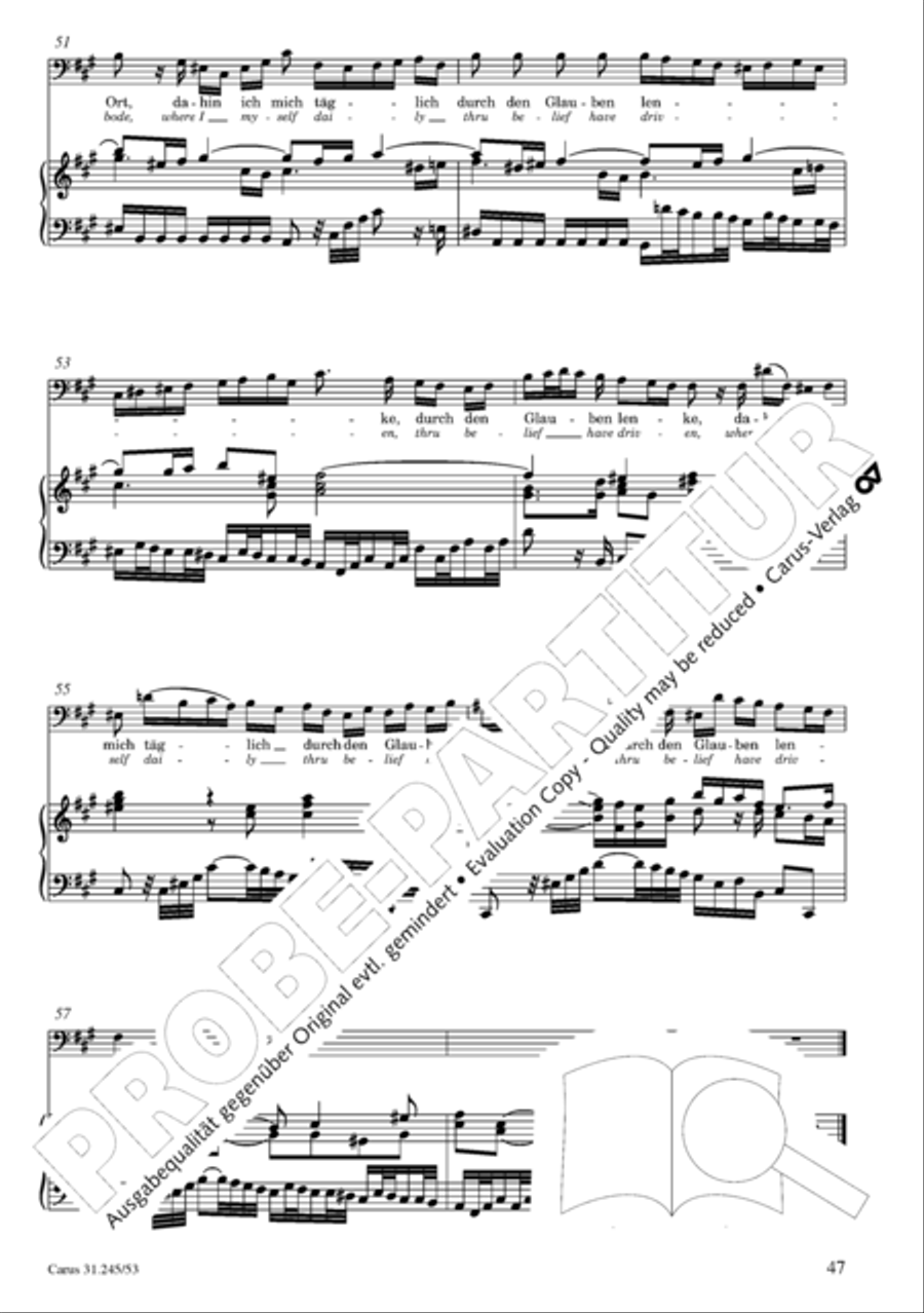 St. John Passion (Johannes-Passion) 4-Part scores gallery preview page 48