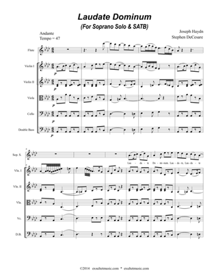 Book cover for Laudate Dominum (Soprano Solo and SATB) (Full Score)