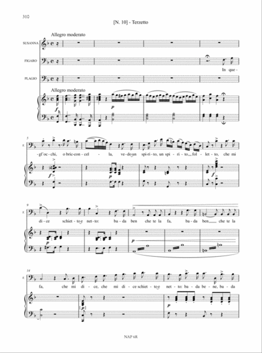 I due Figaro o sia Il soggetto di una commedia (1826). Critical Edition Voice scores gallery preview page 16