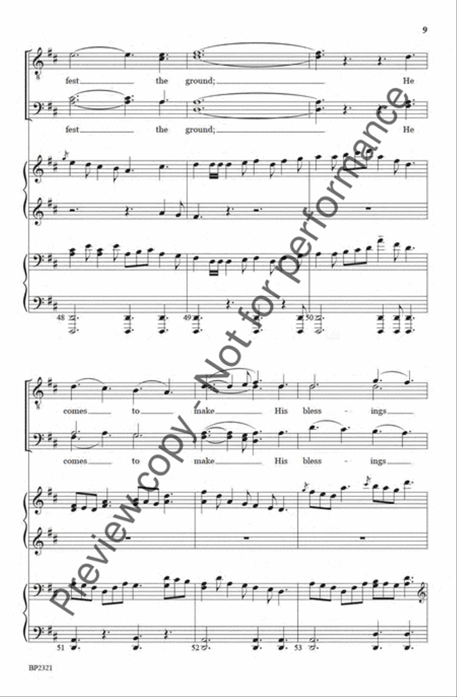 Joy to the World TTBB image number null